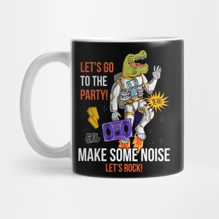 engraving cool dude in special space suit dino Mug